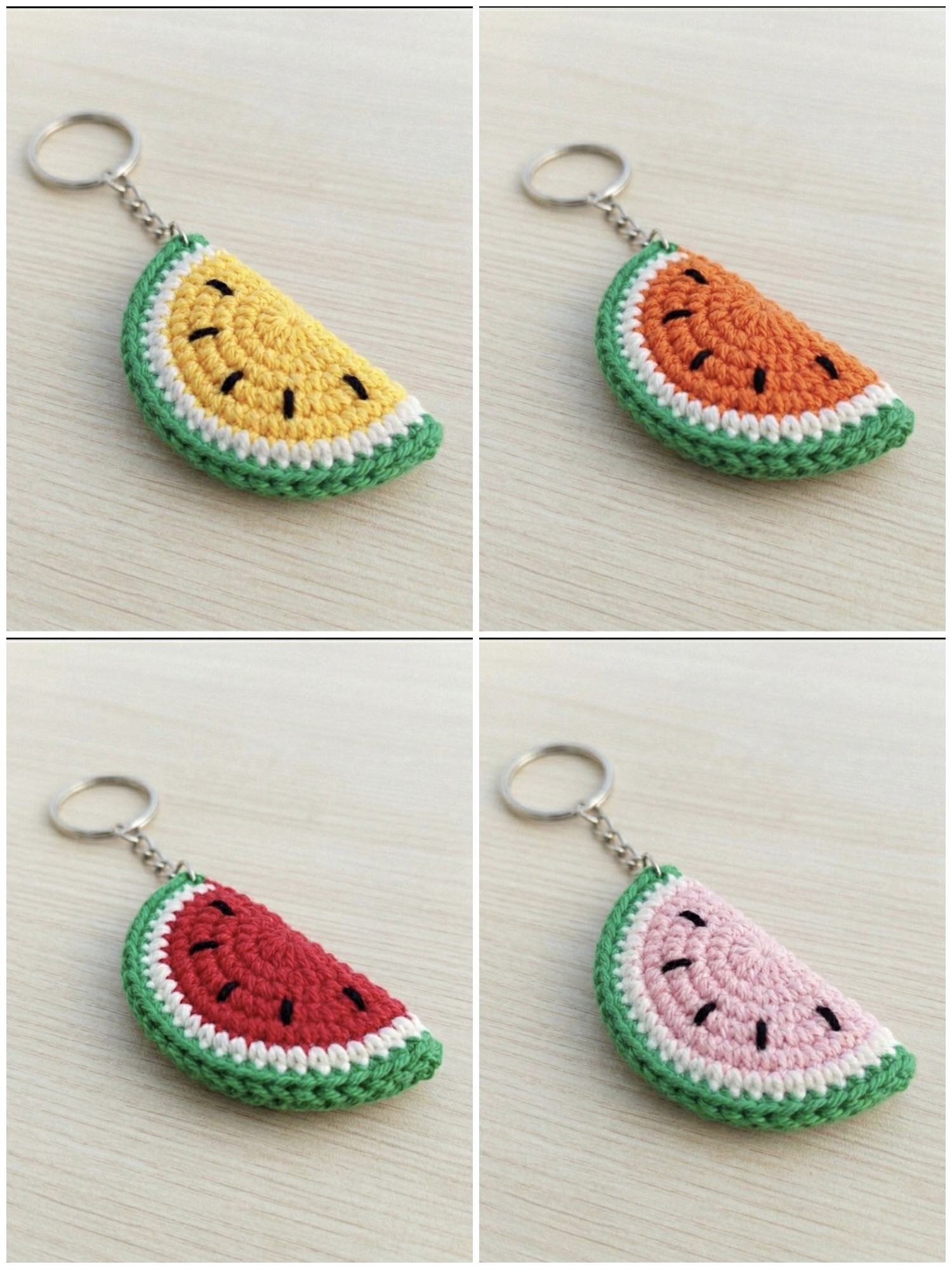 Watermelon Slice Keychain